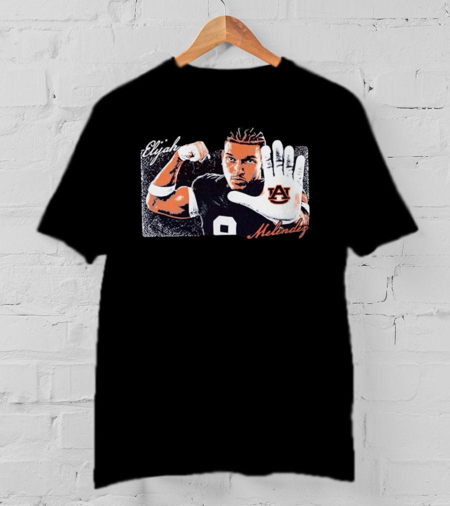 Elijah Melendez Auburn Tigers Football AU Hand Gesture T-Shirt