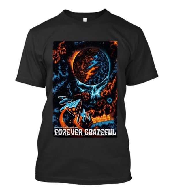 Forever Grateful Haight Street Art Center Golden Gate Park San Francisco 2026 Vibrant Cosmic Scene T-Shirt