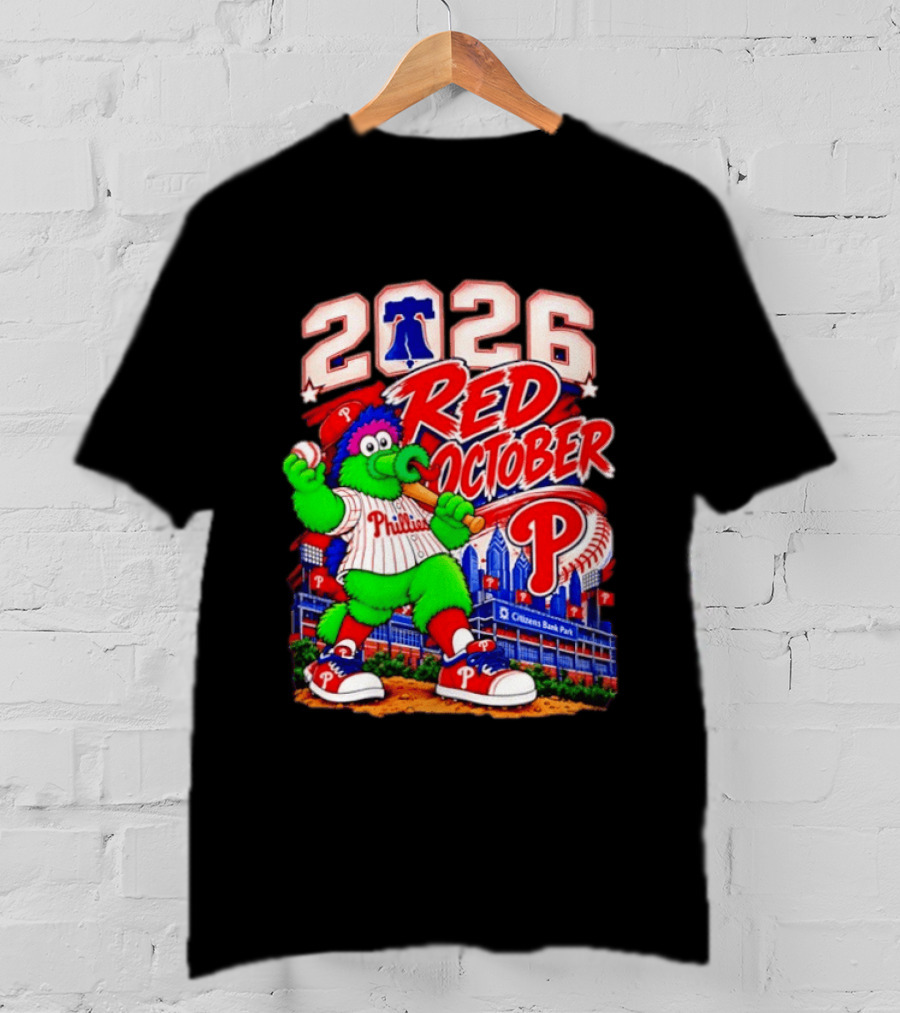 Philadelphia Phillies 2026 Red October Citizens Bank Park Postseason T-Shirt