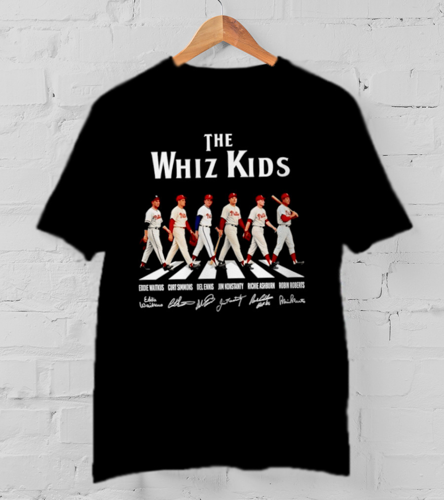 Philadelphia Phillies The Whiz Kids Abbey Road Baseball Legends T-Shirt