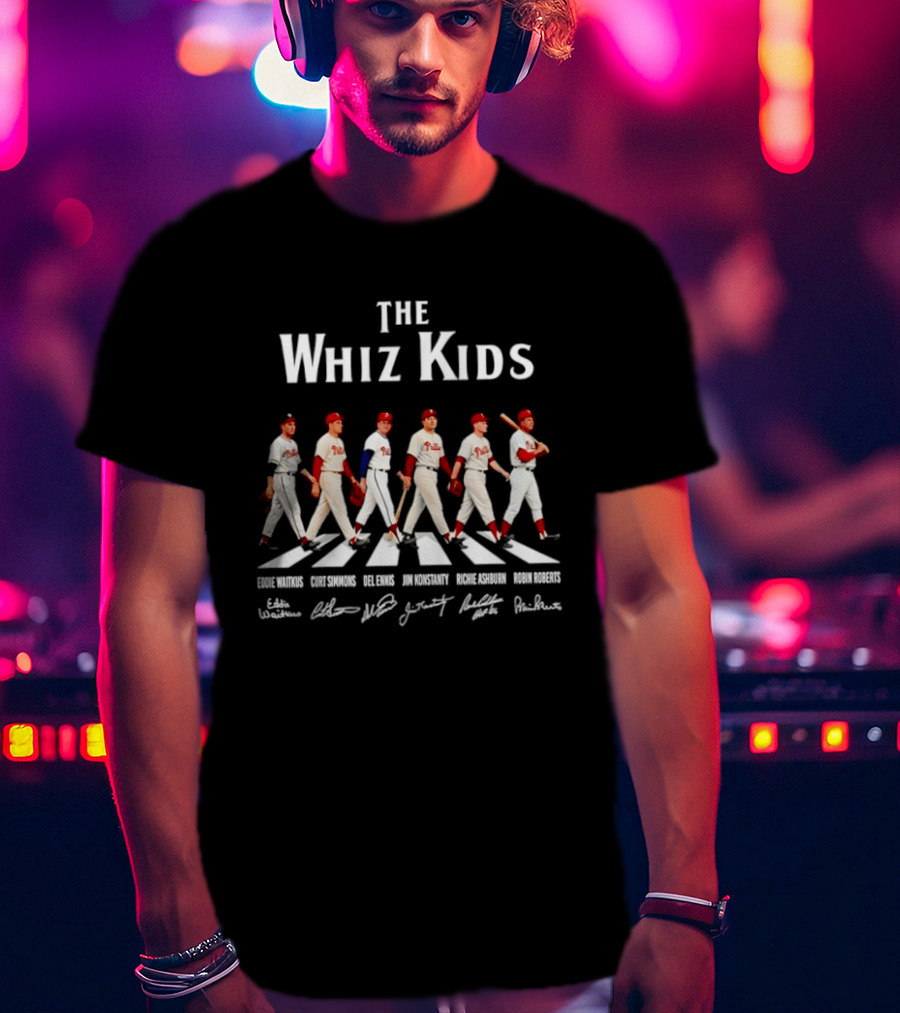 Philadelphia Phillies The Whiz Kids Abbey Road Baseball Legends T-Shirt