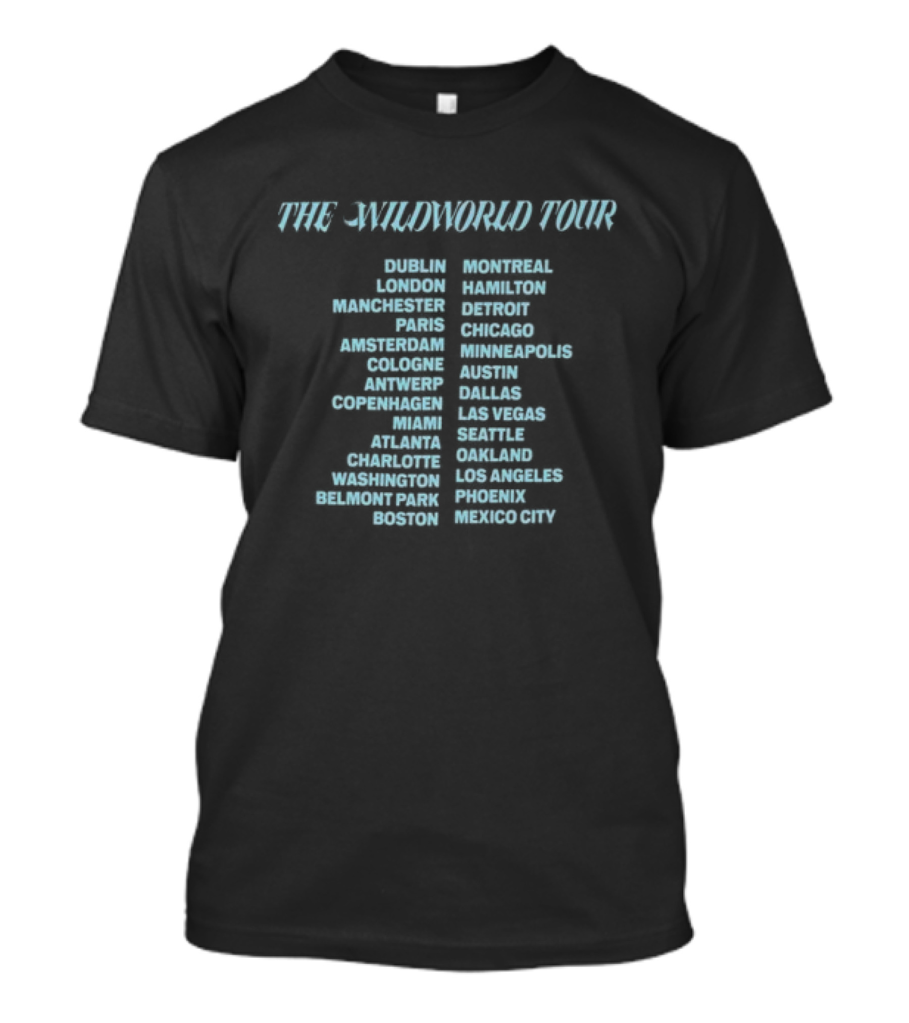 Katseye Wildworld Tour 2026 Chicago New Orleans Philadelphia Toronto Denver T-Shirt