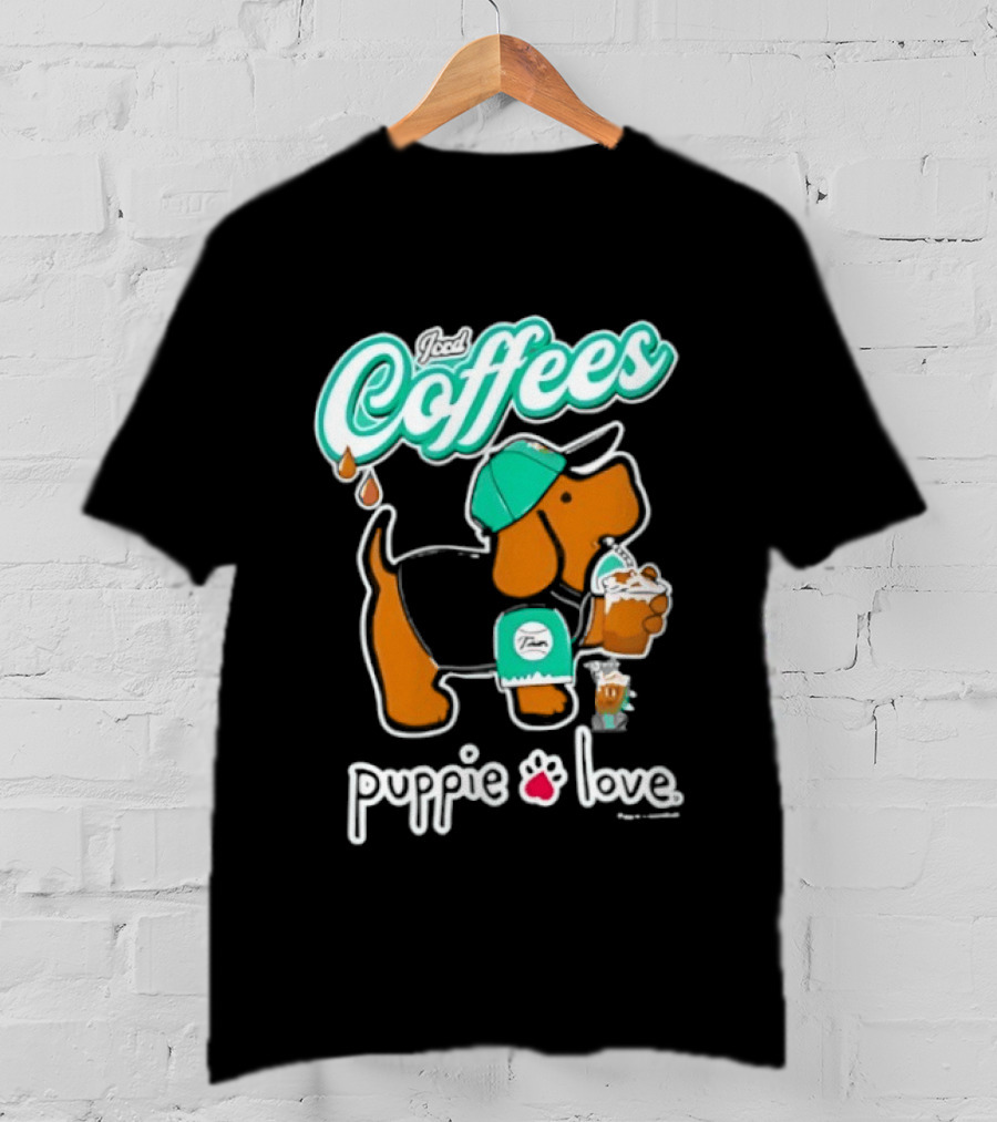 Puppie Love Iced Coffees Pup Kelly T-Shirt