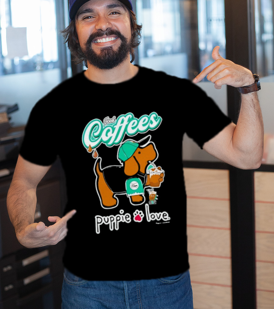 Puppie Love Iced Coffees Pup Kelly T-Shirt