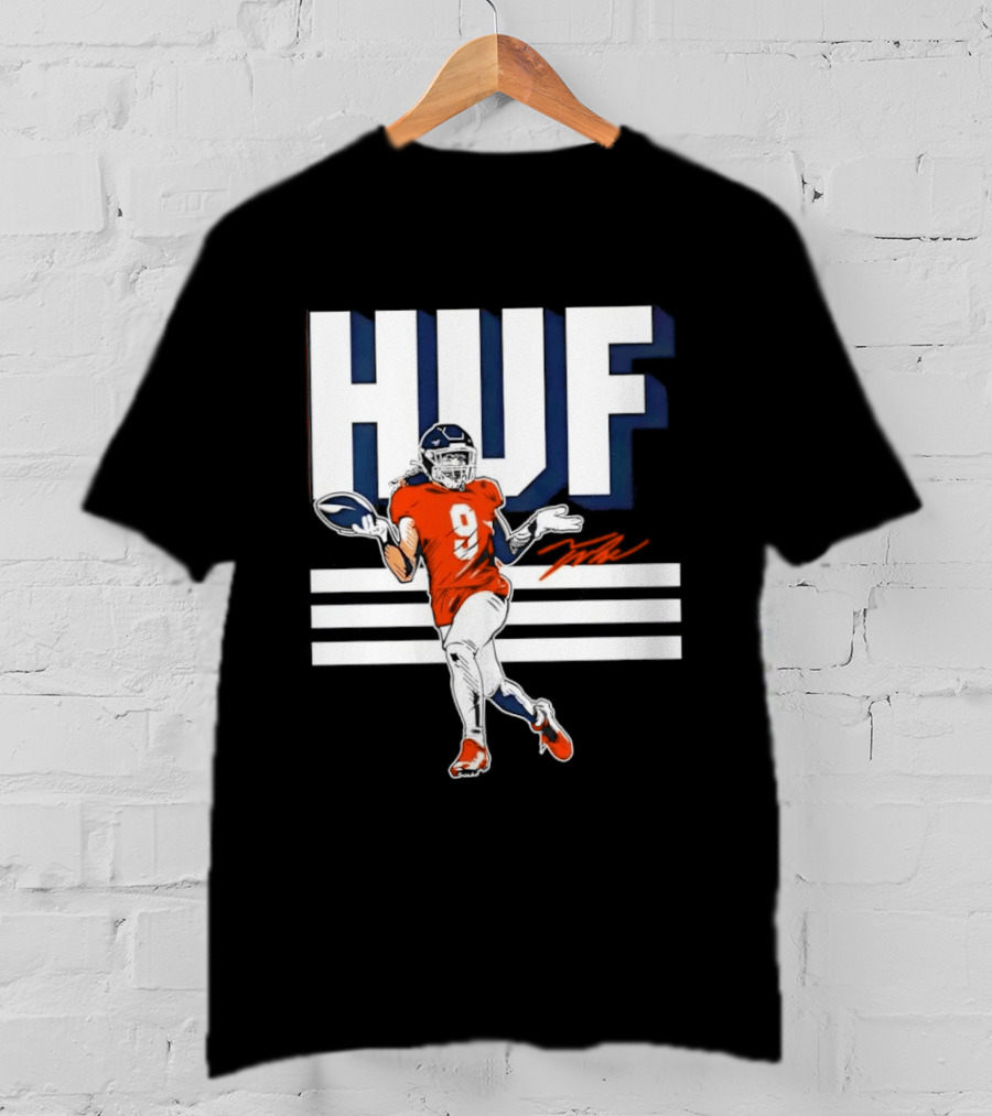 Denver Broncos Football HUF Hufanga 9 Jersey T-Shirt