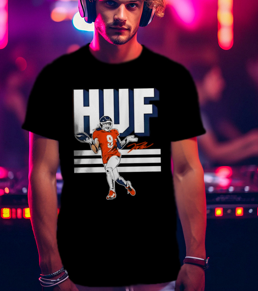 Denver Broncos Football HUF Hufanga 9 Jersey T-Shirt
