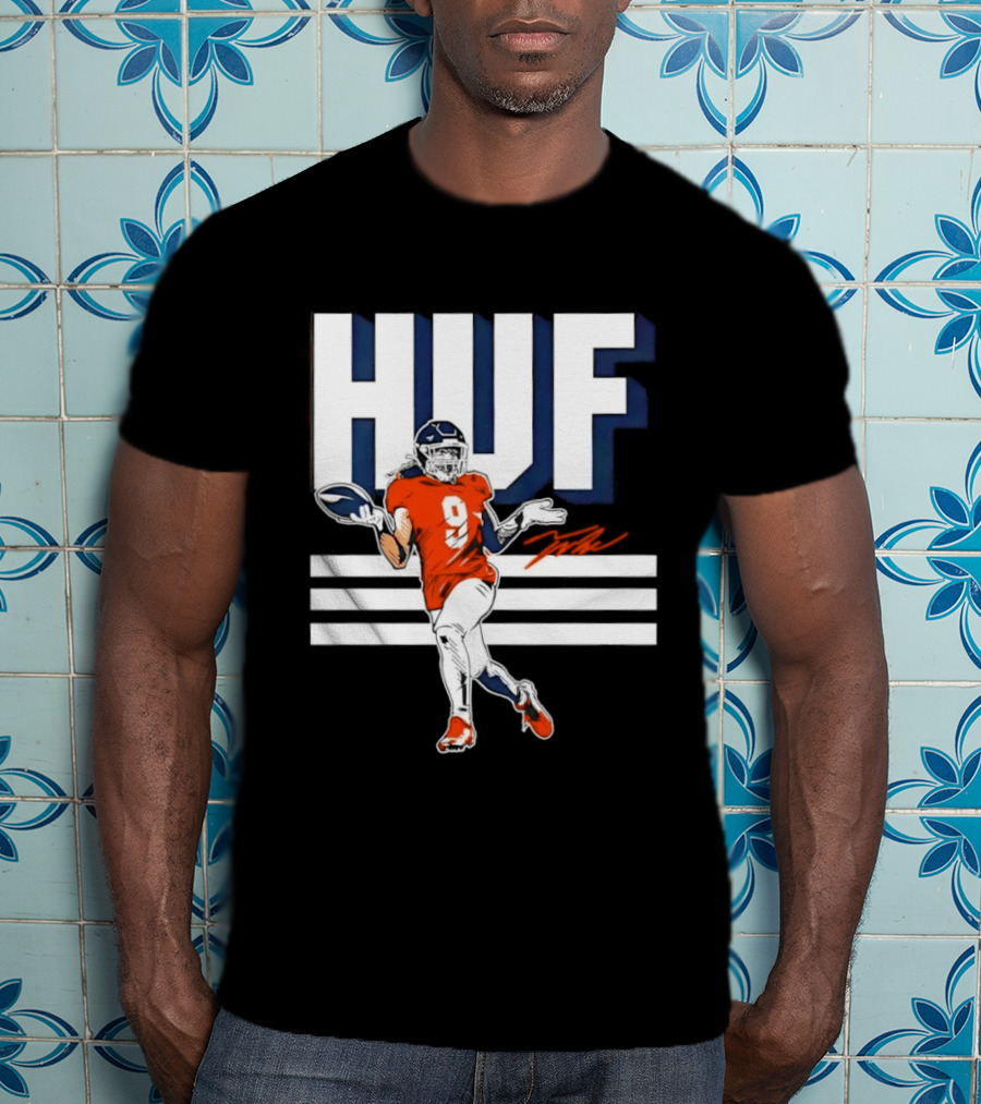 Denver Broncos Football HUF Hufanga 9 Jersey T-Shirt