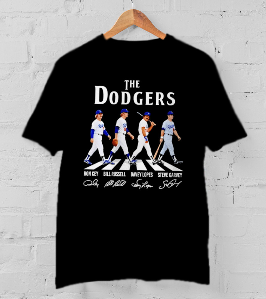 The Dodgers Don Sutton Ron Cey Davey Lopes Steve Garvey Abbey Road T-Shirt