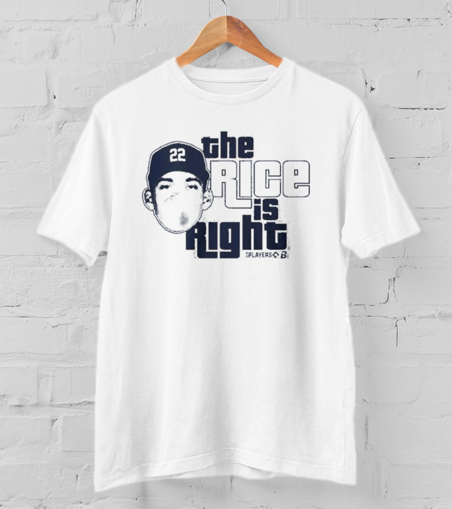 Ben Rice The Rice Is Right New York Yankees Player 22 T-Shirt