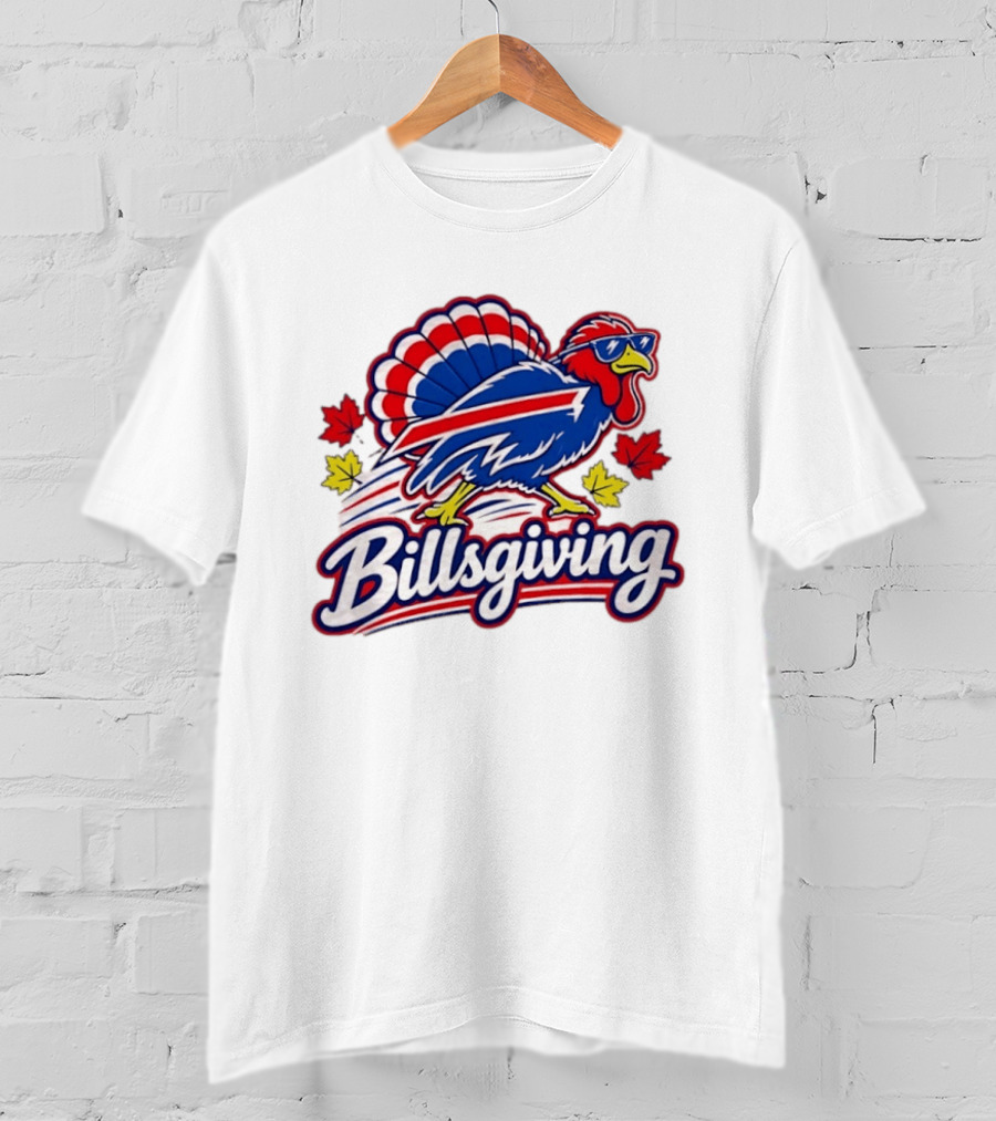 Buffalo Bills Thanksgiving 2026 Turkey Billsgiving Football Celebration T-Shirt
