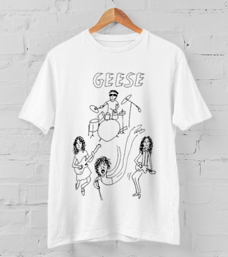 Geese Graham Coxon Blur Band Drumming Scene T-Shirt