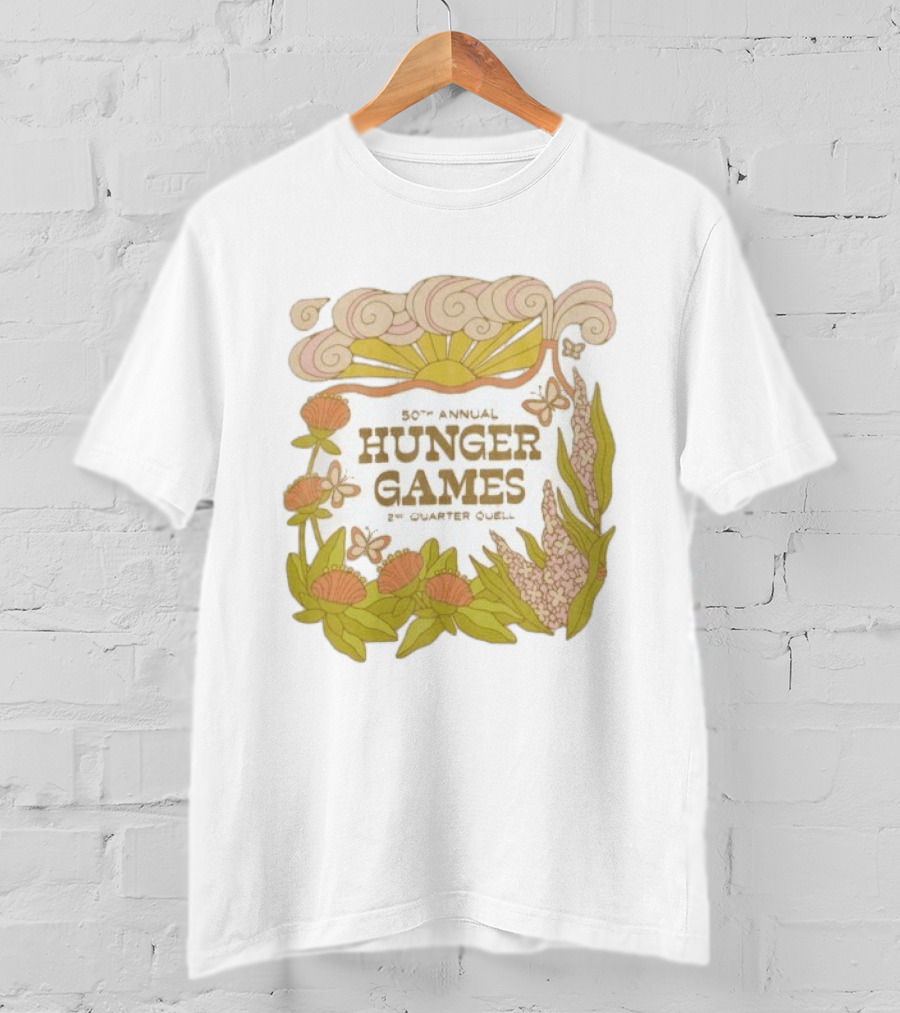 50th Annual Hunger Games 2nd Quarter Quell Floral Sun T-Shirt