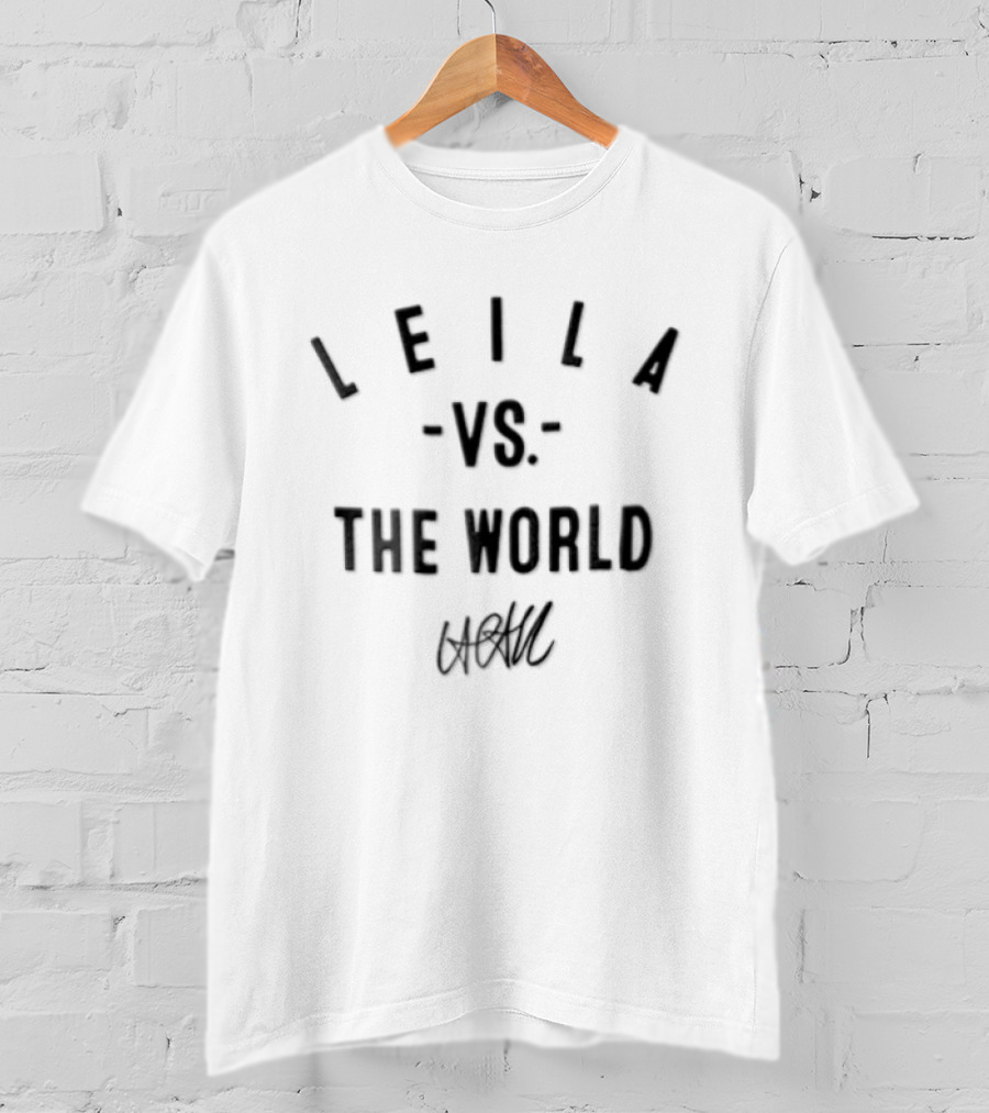 Leila VS The World Vintage Style Bold Text Arch T-Shirt