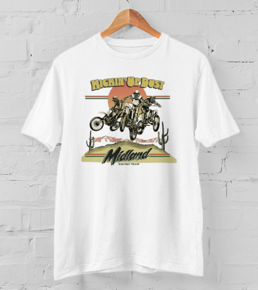 Midland Racing Team Kickin' Up Dust Motorcycle Adventure T-Shirt