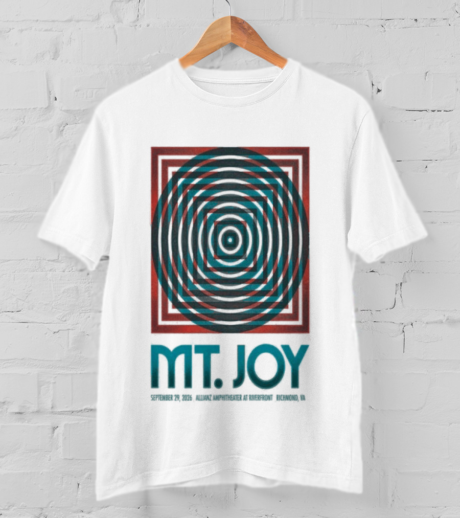 MT. Joy Richmond VA Sept 29 2026 Tour Spiral T-Shirt
