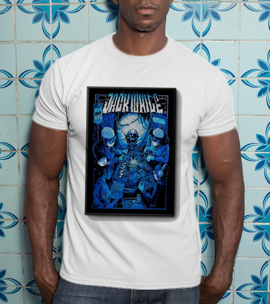 Jack White Del Mar CA 9 30 2026 Fake Blues Touring Skeleton Surgeons T-Shirt