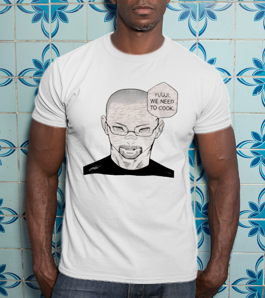Satoru Gojo Walter White Crossover YUUJI WE NEED TO COOK Anime Manga Fusion T-Shirt