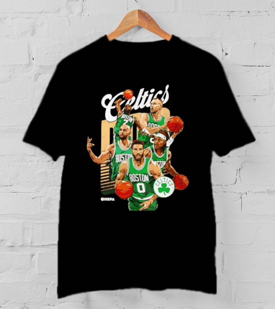 Boston Celtics 2026 Starting 5 Team NPBA Celtics Logo Basketball T-Shirt