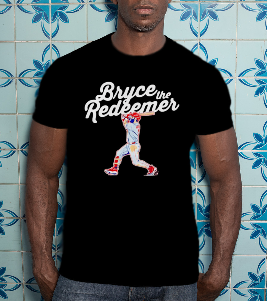 Bryce Harper The Redeemer Philadelphia Phillies Baseball T-Shirt