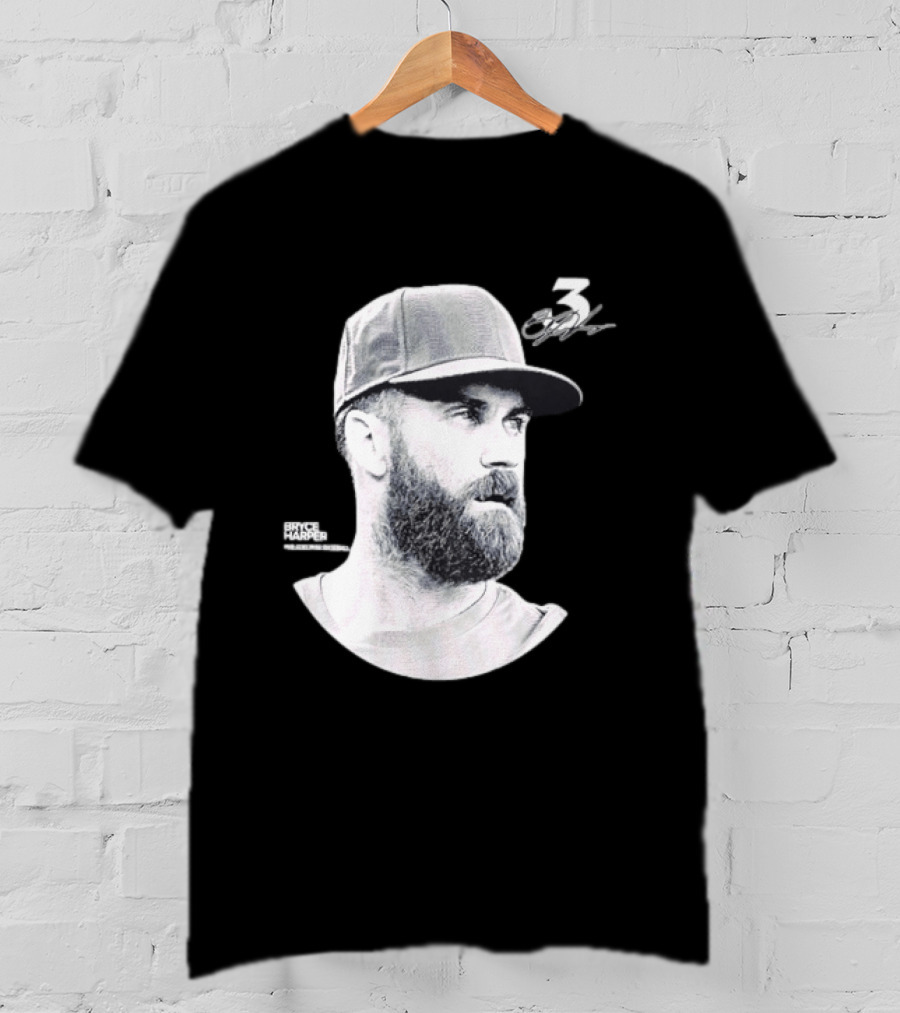 Bryce Harper Philadelphia Phillies Lineage Series 3 Signature T-Shirt