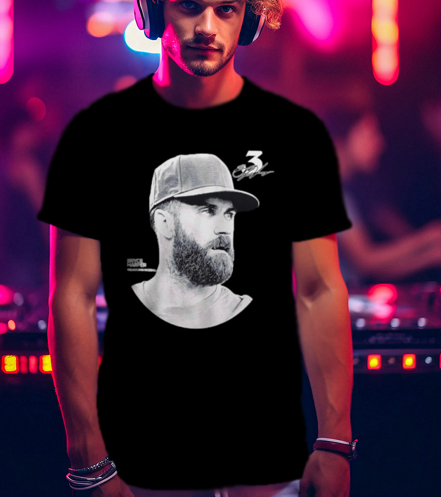 Bryce Harper Philadelphia Phillies Lineage Series 3 Signature T-Shirt