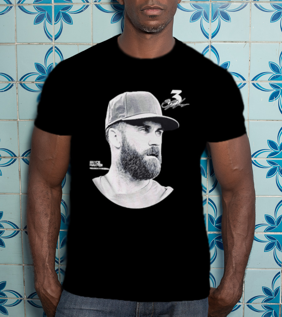 Bryce Harper Philadelphia Phillies Lineage Series 3 Signature T-Shirt