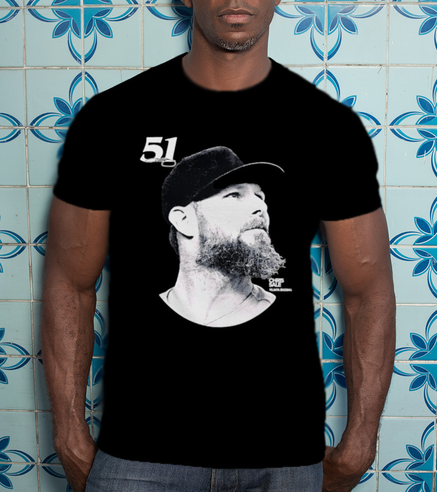 Chris Sale 51 Atlanta Braves Lineage Series T-Shirt