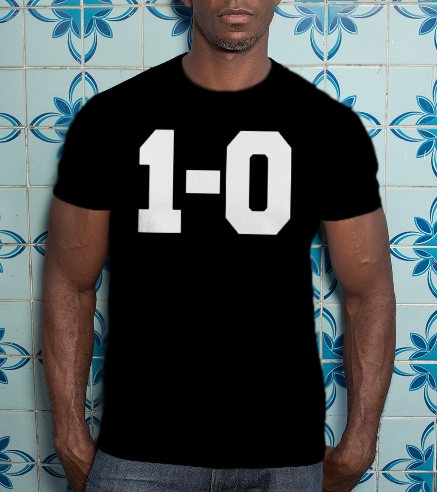 Coach John Harbaugh 1 0 Victory Scoreboard Triumph T-Shirt