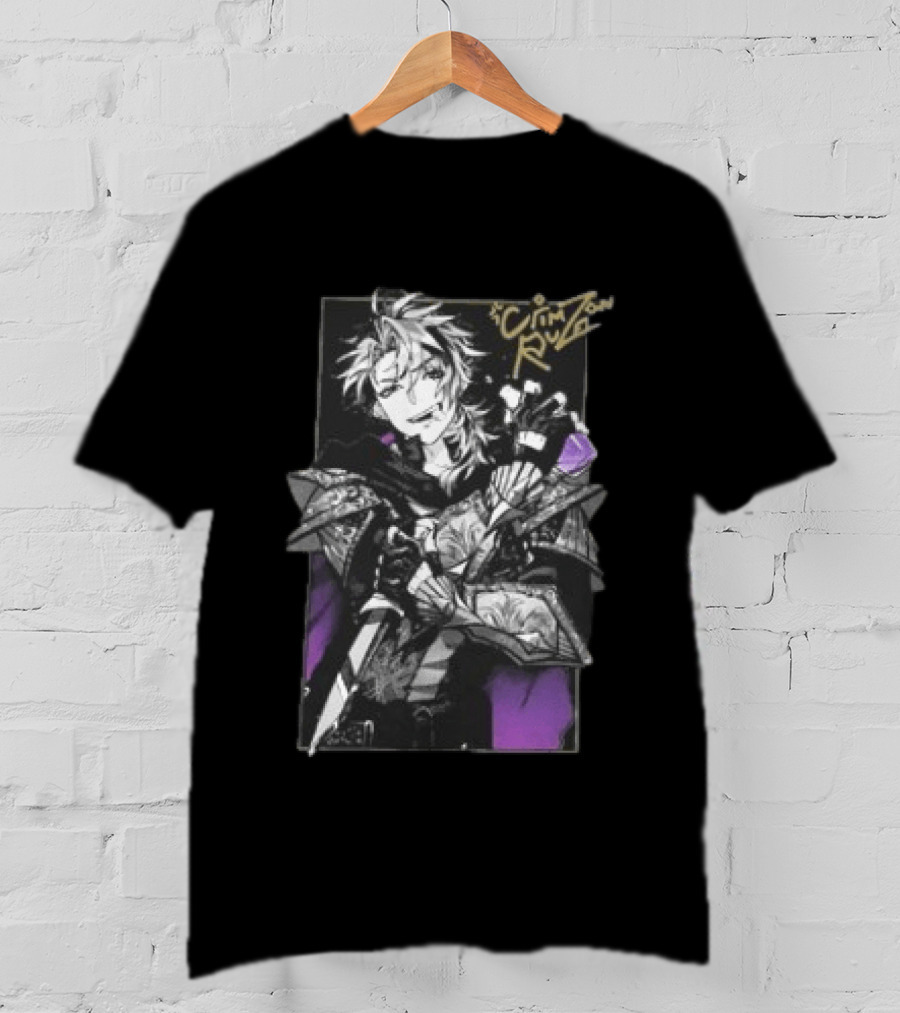 Crimzon Ruze Gamersupps Manga Warrior Aesthetic T-Shirt