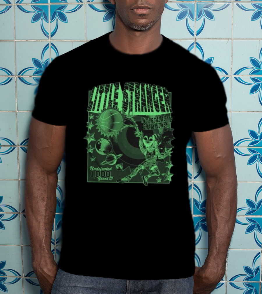 Little Stranger Undefeated Intergalactic Champions 1000 Years Alien Basketball T-Shirt