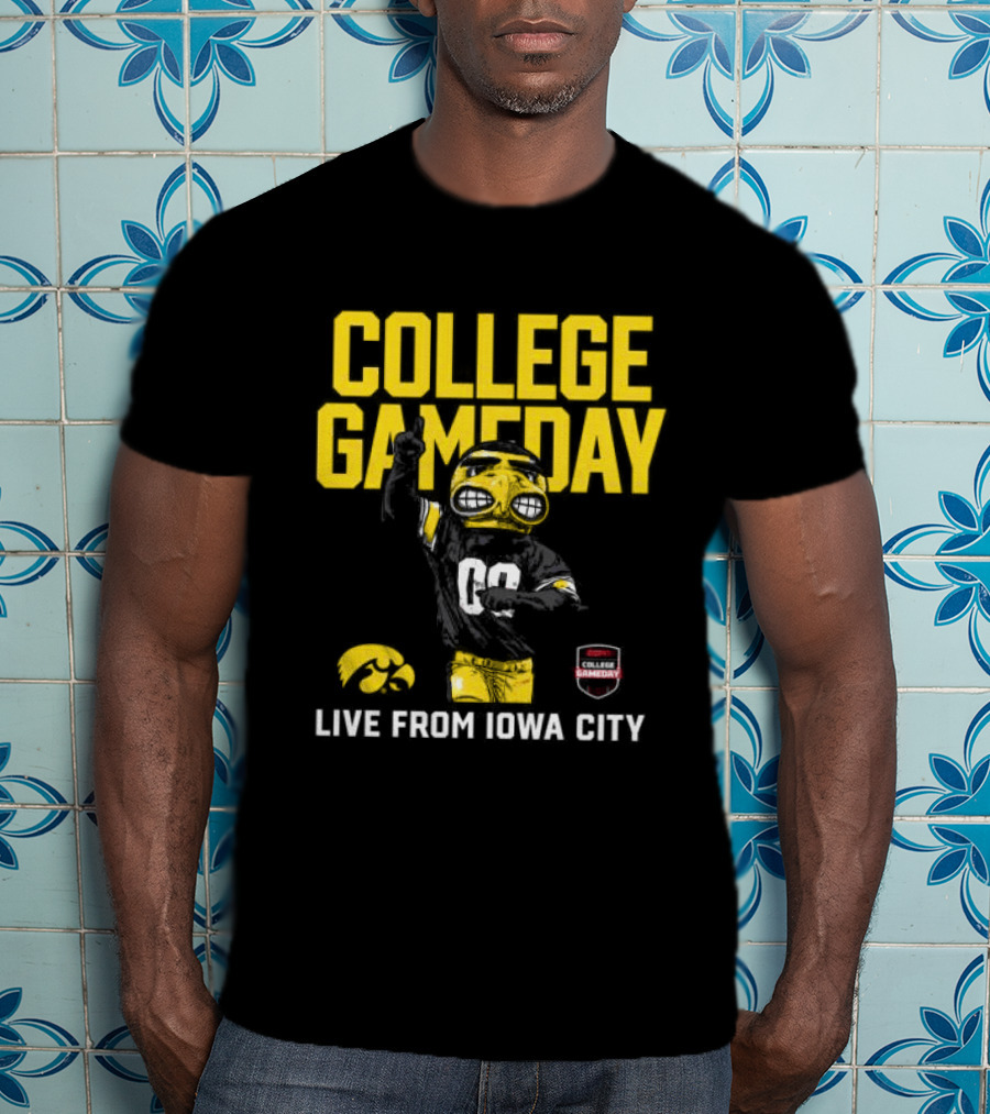 College Gameday Iowa City Iowa Hawkeyes Live Event Crewneck ESPN T-Shirt