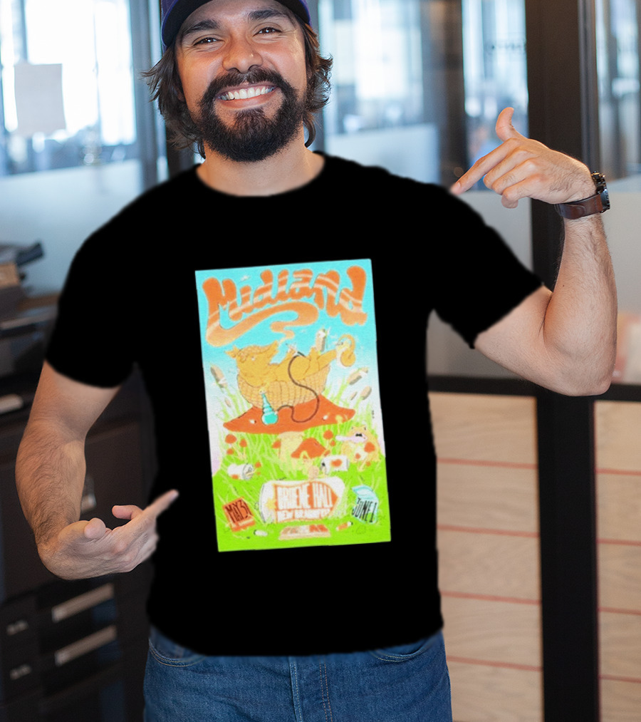 Midland Gruene Hall New Braunfels May 31 June 1 Armadillo On Mushroom T-Shirt