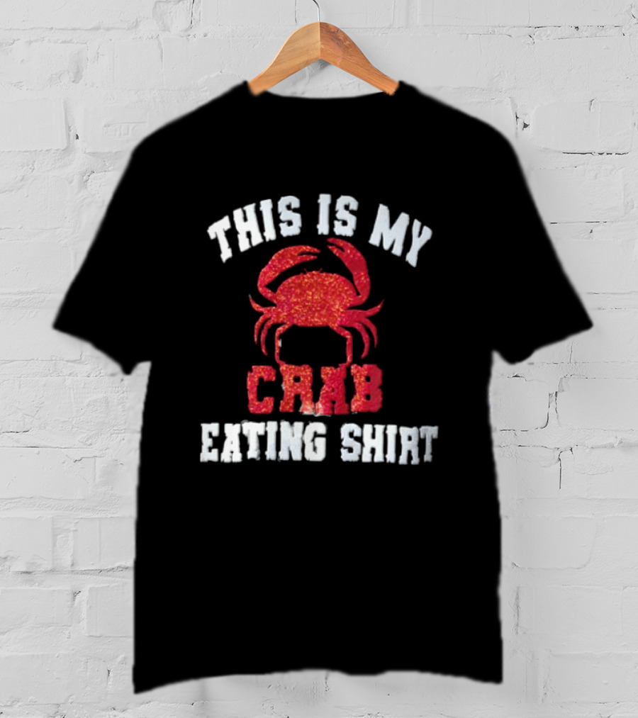 This Is My Crab Eating Red Glitter Crab T-Shirt