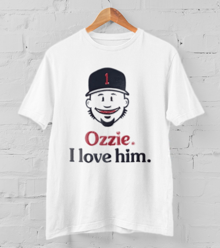 Atlanta Braves Ozzie Albies I Love Him 1 MLB Fan Favorite T-Shirt