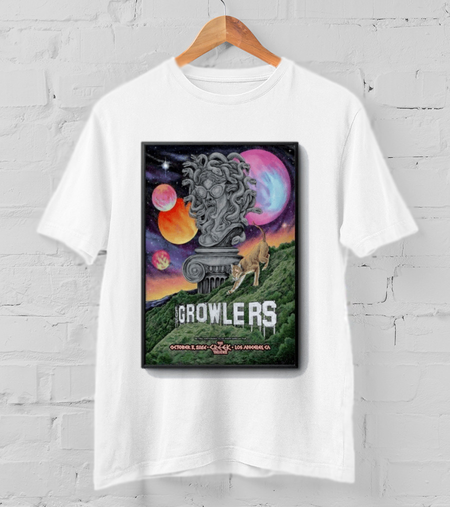 Los Growlers October 3 2026 Los Angeles Cosmic Event T-Shirt