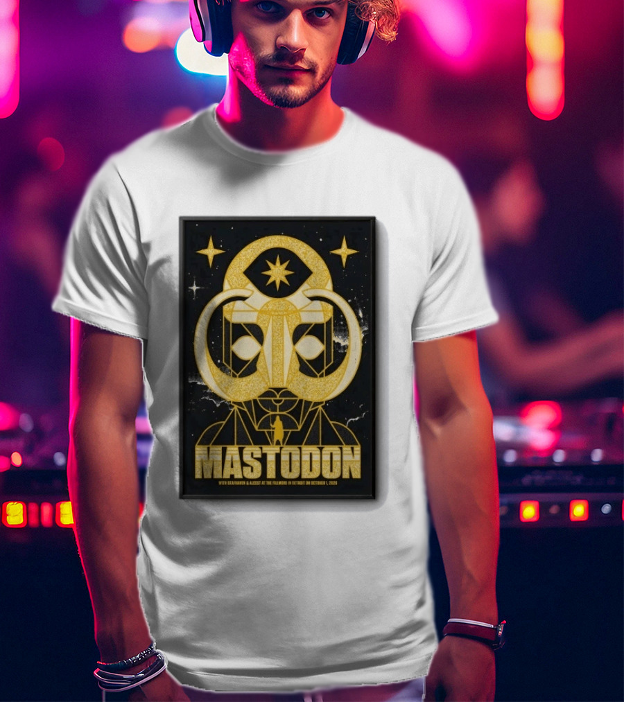Mastodon The Fillmore Detroit Oct 1 2026 With Deafheaven And Khemmis T-Shirt