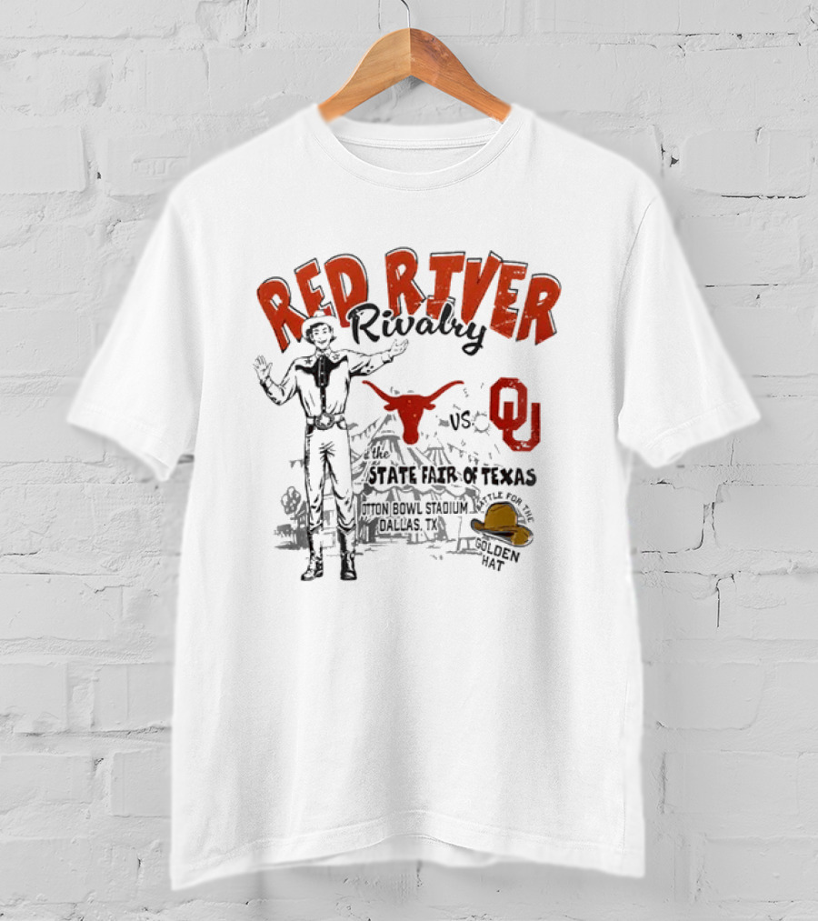 Red River Rivalry 2026 Texas Longhorns OU State Fair Texas Football Showdown T-Shirt
