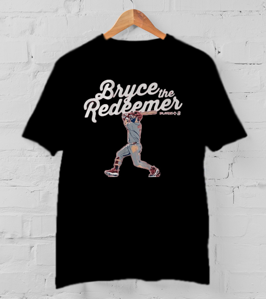 Bryce Harper The Redeemer Swing Pose Phillies T-Shirt