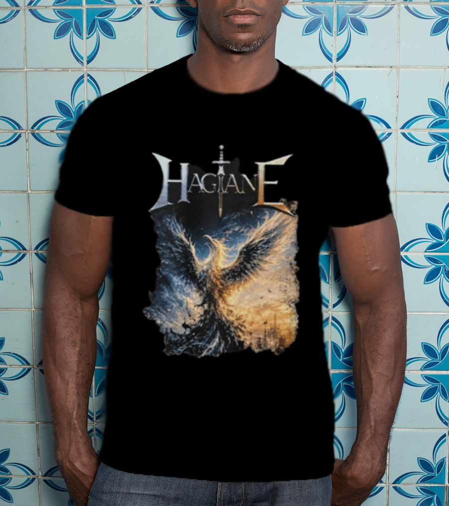 Hagane Sword And Phoenix Night T-Shirt