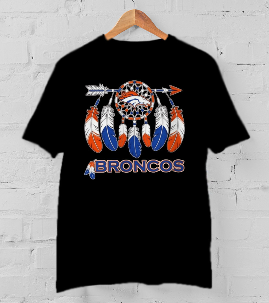 Denver Broncos Dreamcatcher Feather Arrow Team Spirit T-Shirt