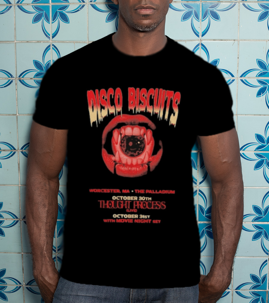 Disco Biscuits Worcester MA The Palladium October 30 Thought Process Movie Night Live T-Shirt