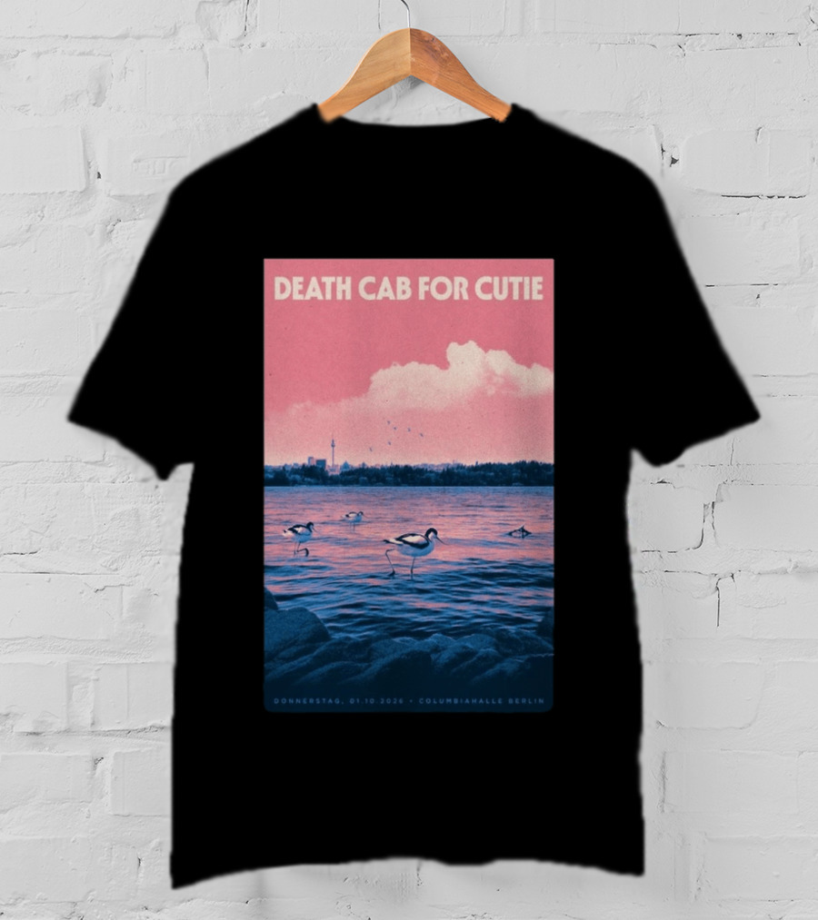 Death Cab For Cutie Columbiahalle Berlin Concert 2026 Donnerstag 01.10 Exclusive T-Shirt
