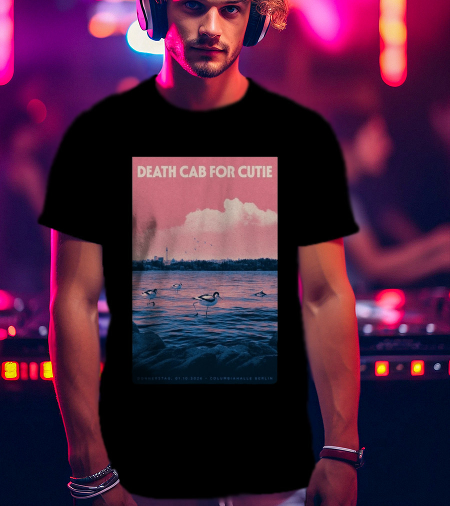 Death Cab For Cutie Columbiahalle Berlin Concert 2026 Donnerstag 01.10 Exclusive T-Shirt