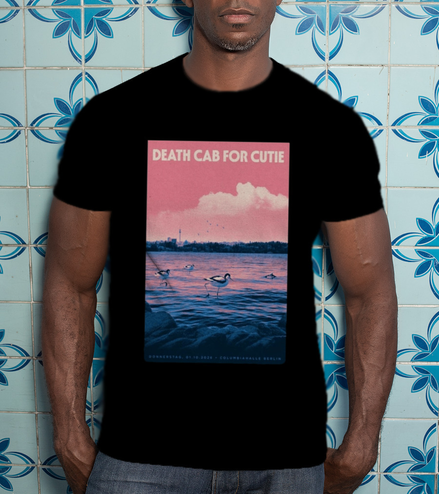Death Cab For Cutie Columbiahalle Berlin Concert 2026 Donnerstag 01.10 Exclusive T-Shirt