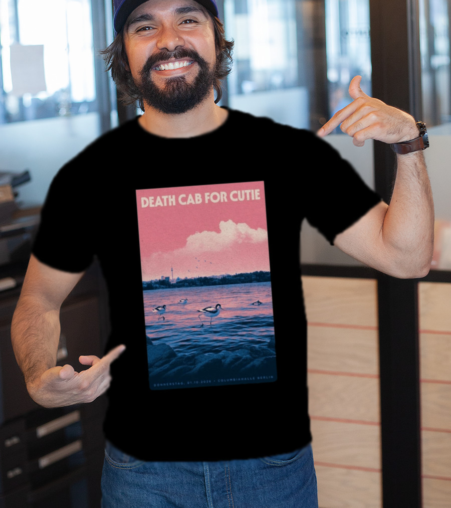 Death Cab For Cutie Columbiahalle Berlin Concert 2026 Donnerstag 01.10 Exclusive T-Shirt