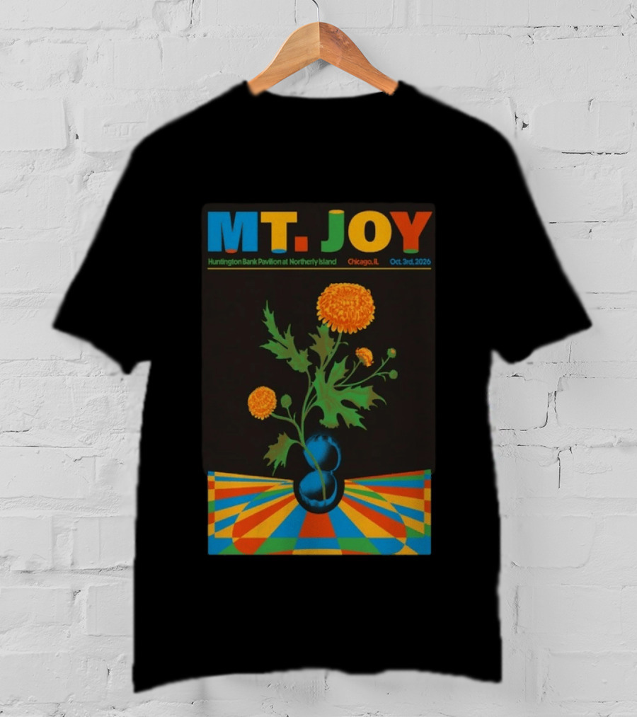 MT. JOY Huntington Bank Pavilion Northerly Island Chicago IL Oct 3 2026 Limited Edition T-Shirt