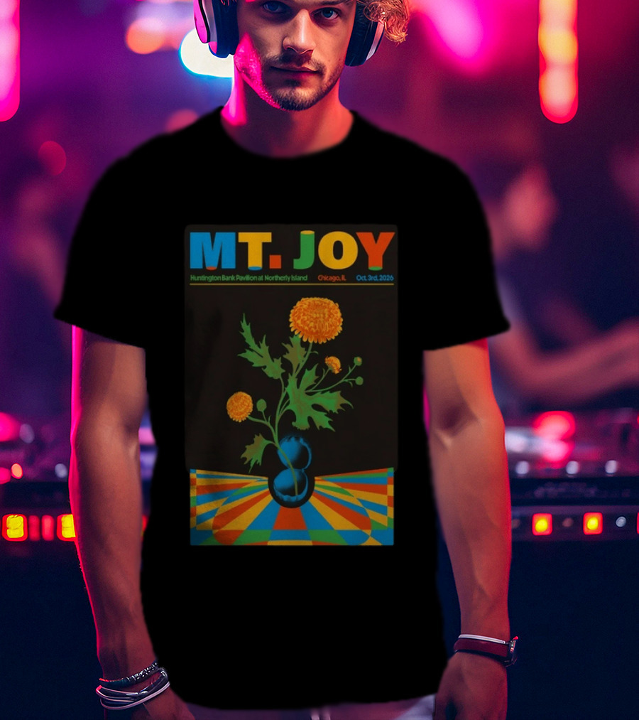 MT. JOY Huntington Bank Pavilion Northerly Island Chicago IL Oct 3 2026 Limited Edition T-Shirt