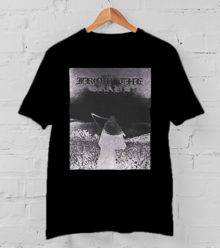 Farmer's Daughter Store From The Grave Longsleeve Gothic Reaper Scene T-Shirt