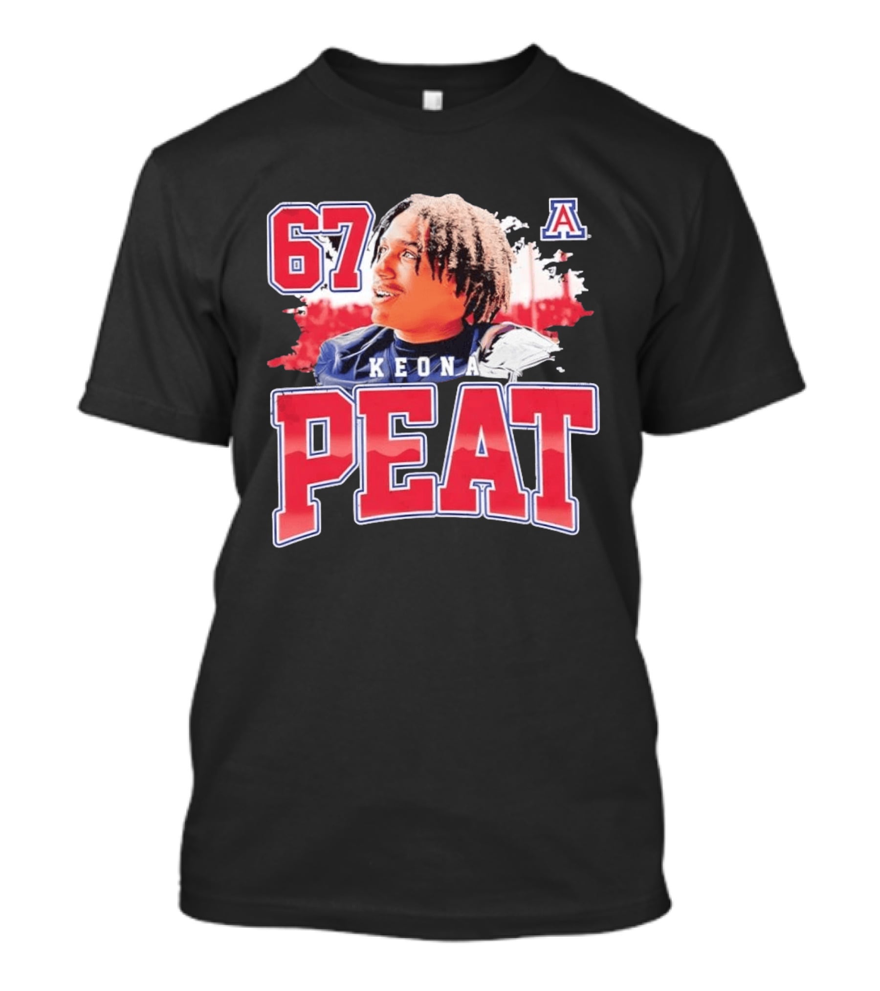 Keona Peat 67 Arizona Wildcats NCAA Football T-Shirt
