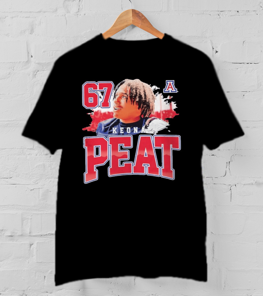 Keona Peat 67 Arizona Wildcats NCAA Football T-Shirt
